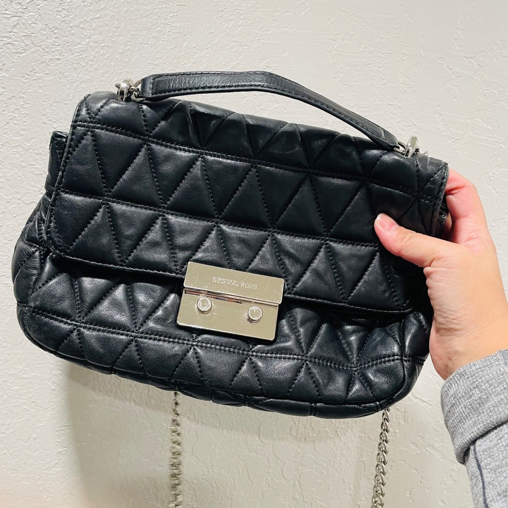 Michael Kors Classic Black Quilted Shoulder Bag